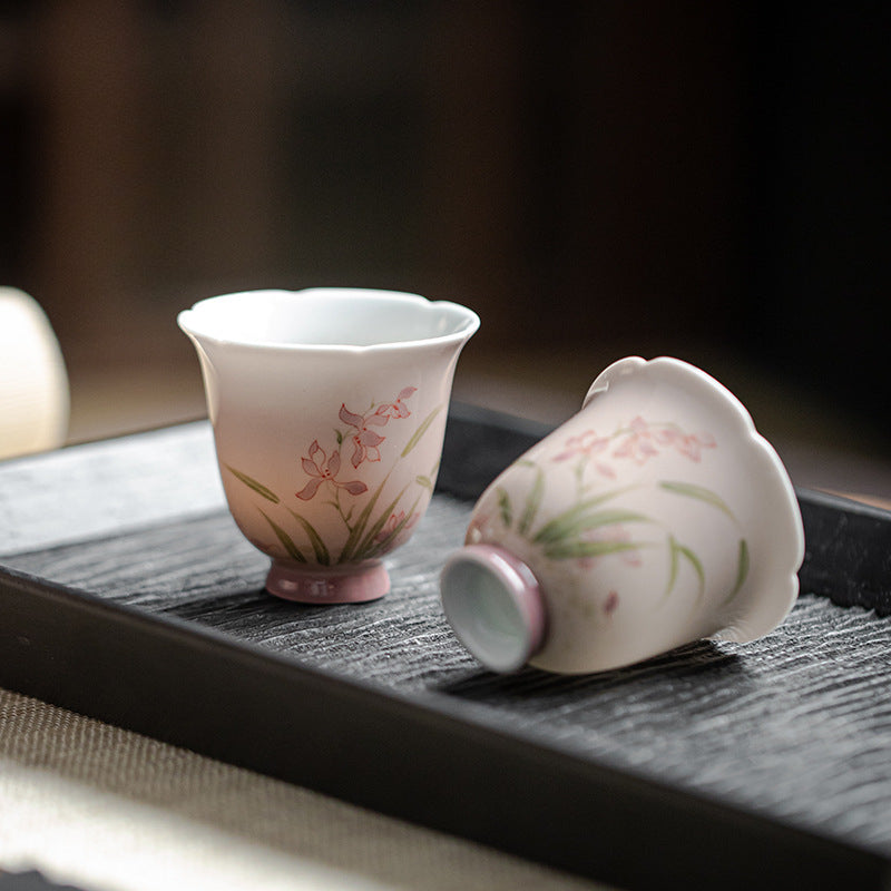 Gohobi Hand-Painted Orchid Master Cup