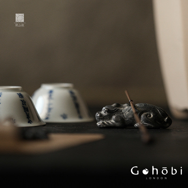 [賦山敘 x Gohobi] Gohobi Metal Tea Pet Ornament – Qilin Horse, Mandarin Duck & Pixiu Tea Table Figurine