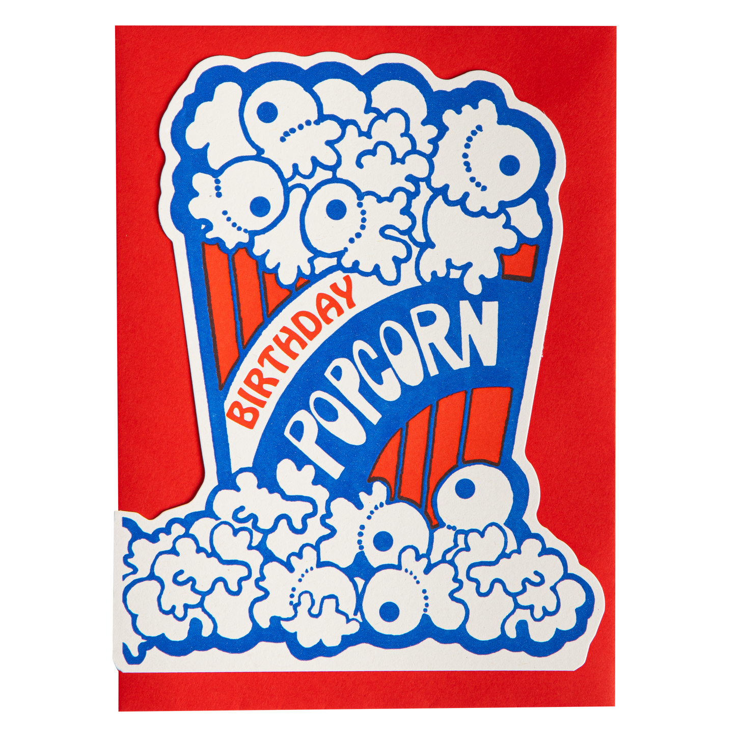 Archivist Gallery Popcorn Birthday| Letterpress Cards | Cut-out Cards [Made in the UK]