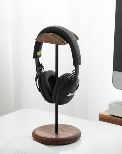 Gohobi Black Walnut Wooden Headphone Stand