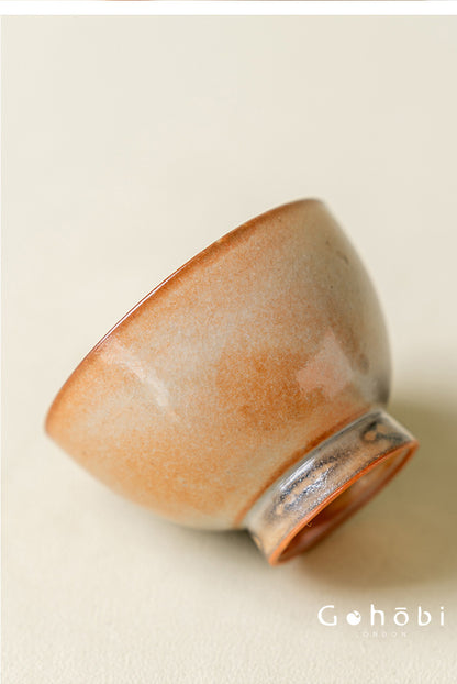 Gohobi Wood-Fired Travel Tea Set – Handmade Portable Teapot & Two Cups