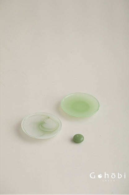 Gohobi Spring Shadow Glazed Incense Holder – Ceramic Ash Catching Incense Tray