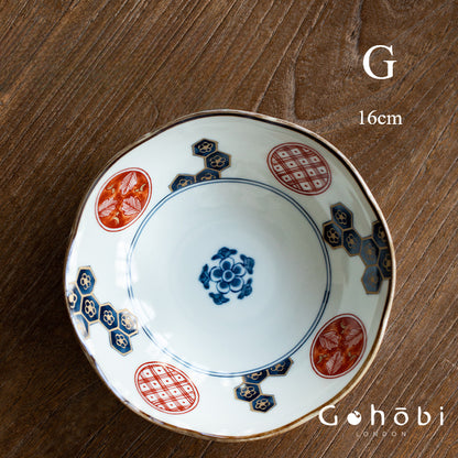Gohobi Handmade Japanese Minoyaki Traditional Ceramic Plate [Made in Japan]