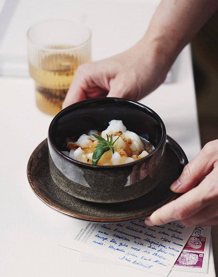 Gohobi Kiln-Change Ceramic Dessert & Soup Bowl