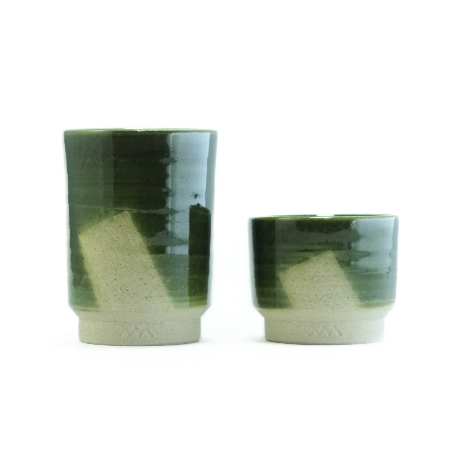 Asemi Co. Tea & Coffee Cups - Seto-yaki Oribe [Made in Japan]