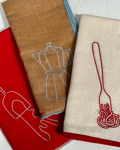 MÆGEN Linen Blend Napkins - Cafetiere (Set of 2)