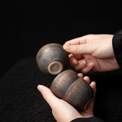 Gohobi Gilded Vintage Ceramic Teacup