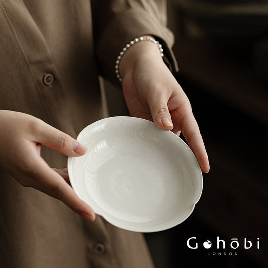 Gohobi Plant Ash Ceramic Pot Base – Multi-Purpose Gongfu Tea Dry Brewing Plate