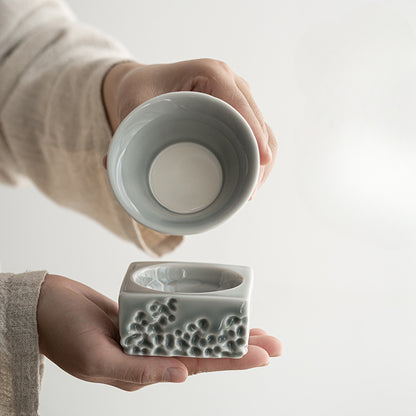 Gohobi Japanese Ice Gray Glaze Lake Stone Filter