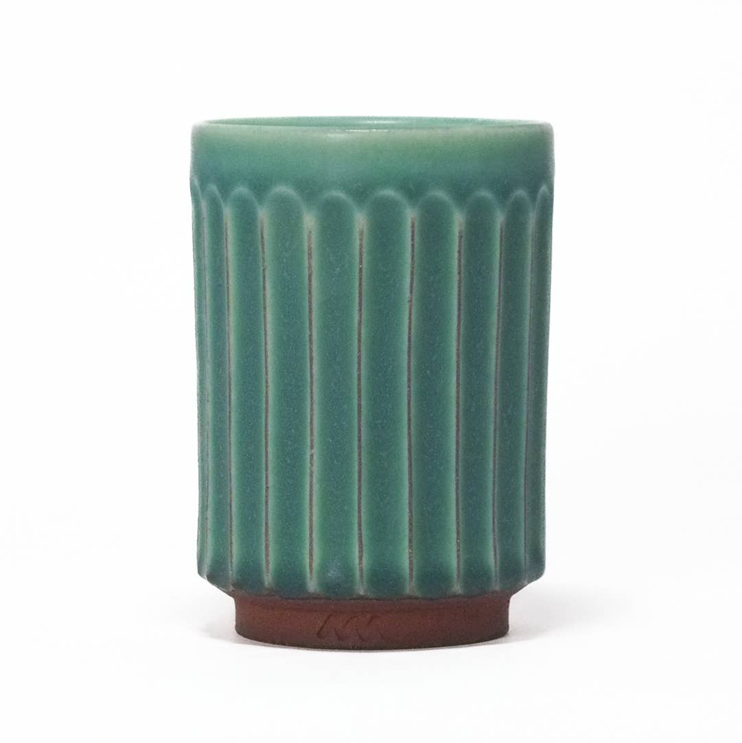 Asemi Co. Tea & Coffee Cups - Tanba - yaki Cup Turquoise [Made in Japan]