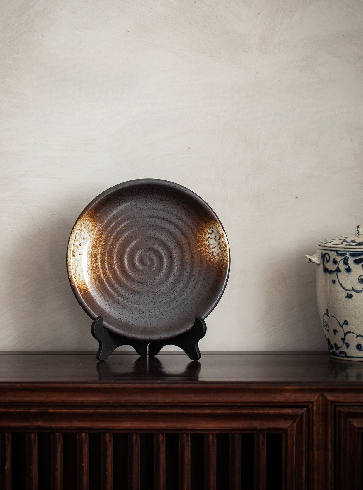 Gohobi Made in Japan Mino Ware Wabi-Sabi Plate – Ceramic Side Plate [Made in Japan]