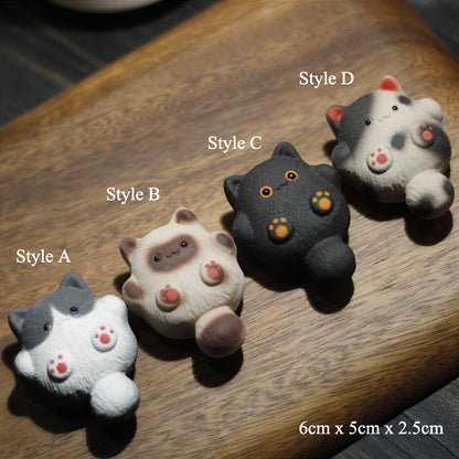 Gohobi Handcrafted Siamese Cat Tea Pet