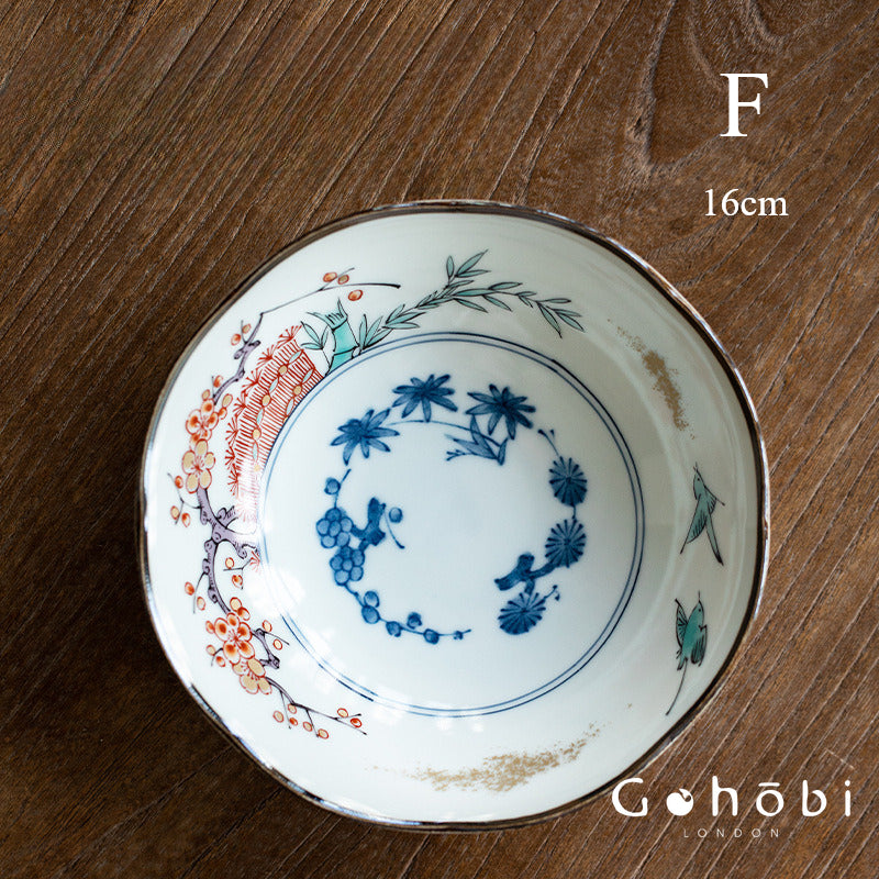 Gohobi Handmade Japanese Minoyaki Traditional Ceramic Plate [Made in Japan]
