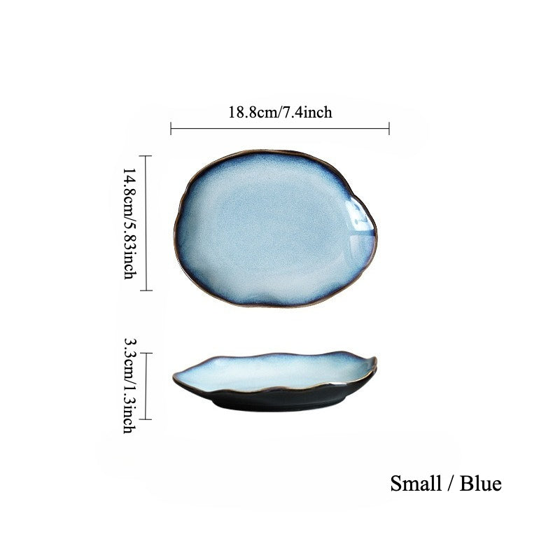 Gohobi Vintage Kiln-Change Irregular Plate