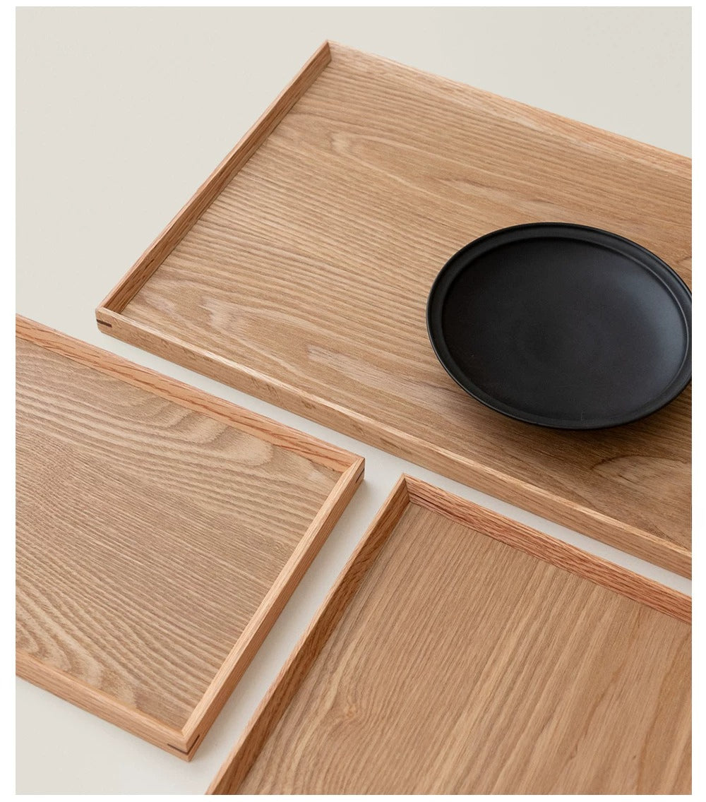 Gohobi Japanese-Style Solid Wood Serving Tray
