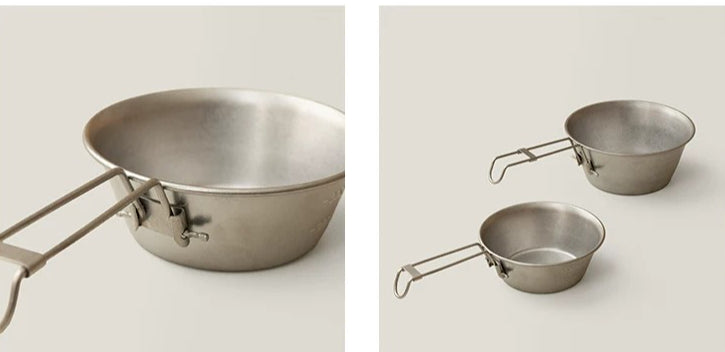 Gohobi Foldable Stainless Steel Camping Bowl