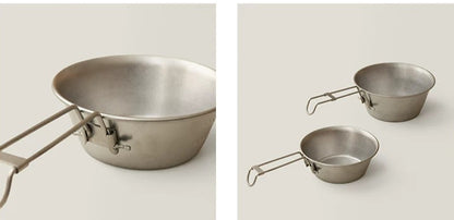 Gohobi Foldable Stainless Steel Camping Bowl