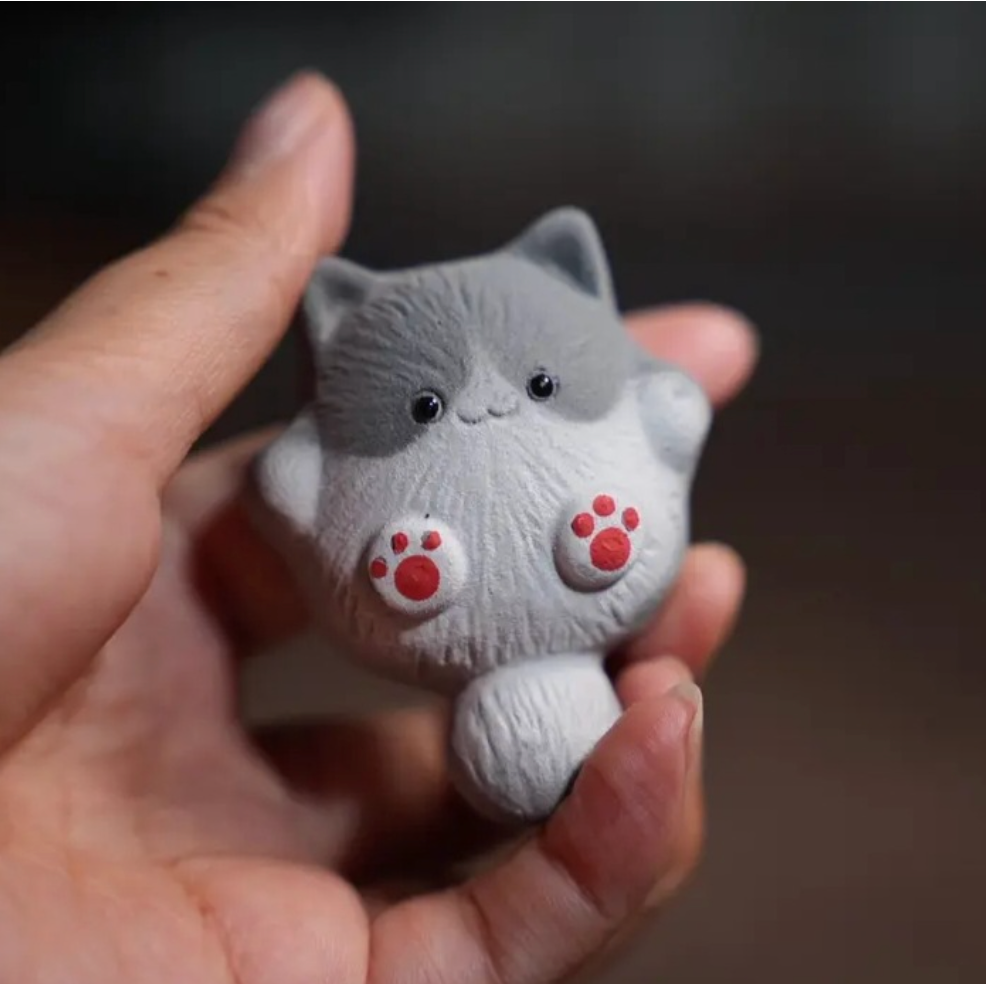 Gohobi Handcrafted Siamese Cat Tea Pet