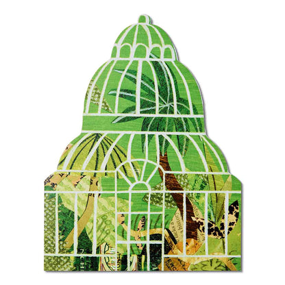 Mortlake Papers Palm House Shaped Greeting Card [Made in the UK]