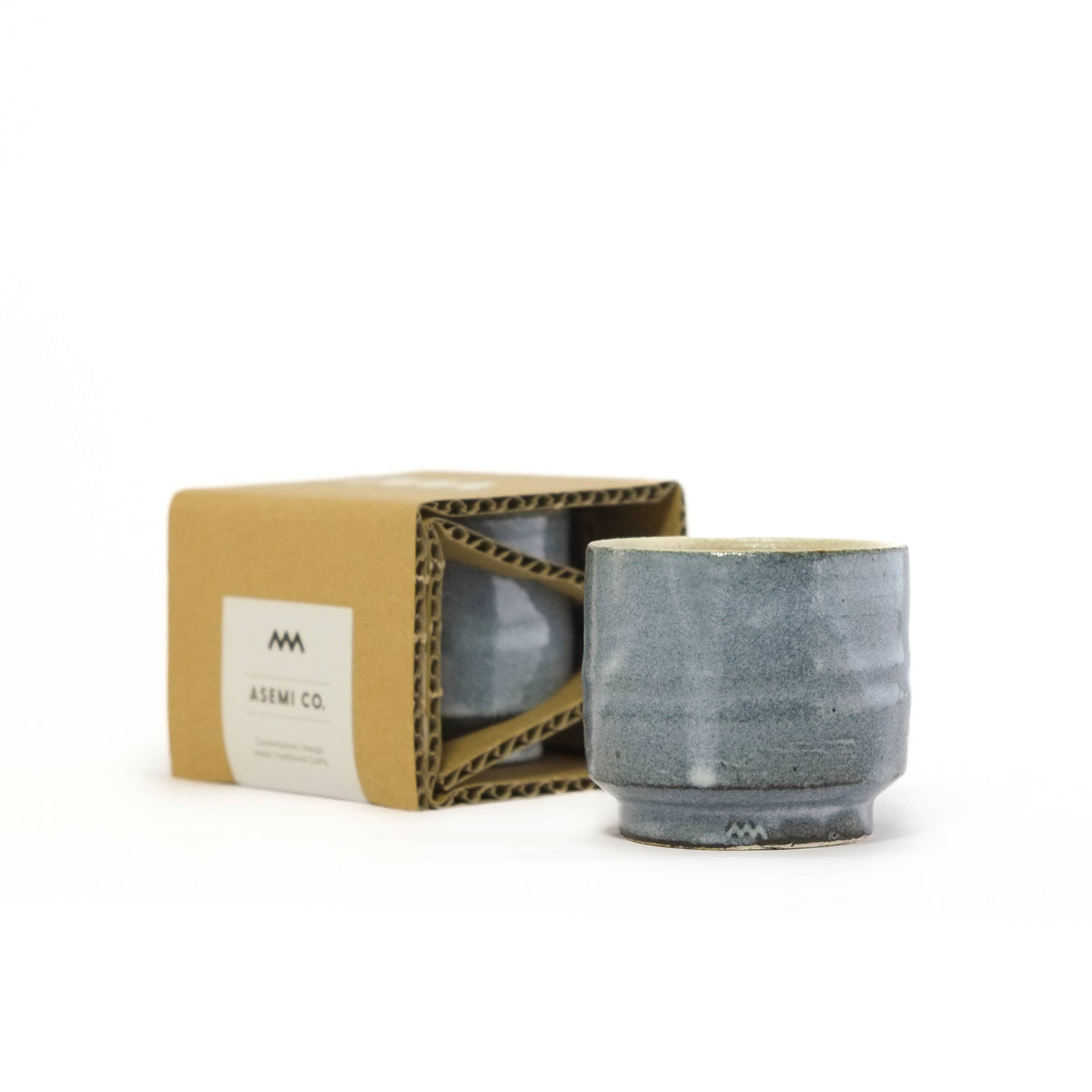 Asemi Co. Tea & Coffee Cups - Shigaraki - yaki Blue [Made in Japan]