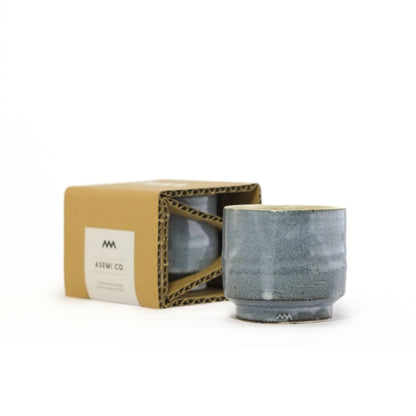 Asemi Co. Tea & Coffee Cups - Shigaraki - yaki Blue [Made in Japan]
