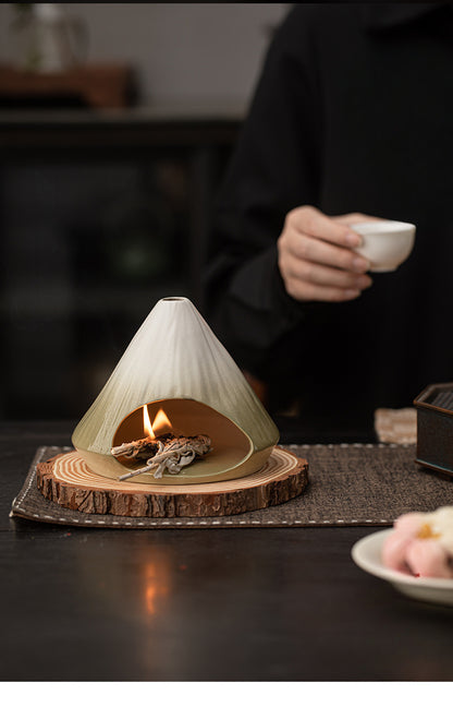 Gohobi Mount Fuji Ceramic Incense Fireplace