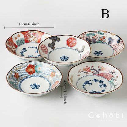 Gohobi Handmade Japanese Minoyaki Traditional Ceramic Plate [Made in Japan]