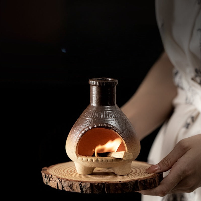 Gohobi Vintage Ridge Ceramic Aromatherapy Fireplace Burner