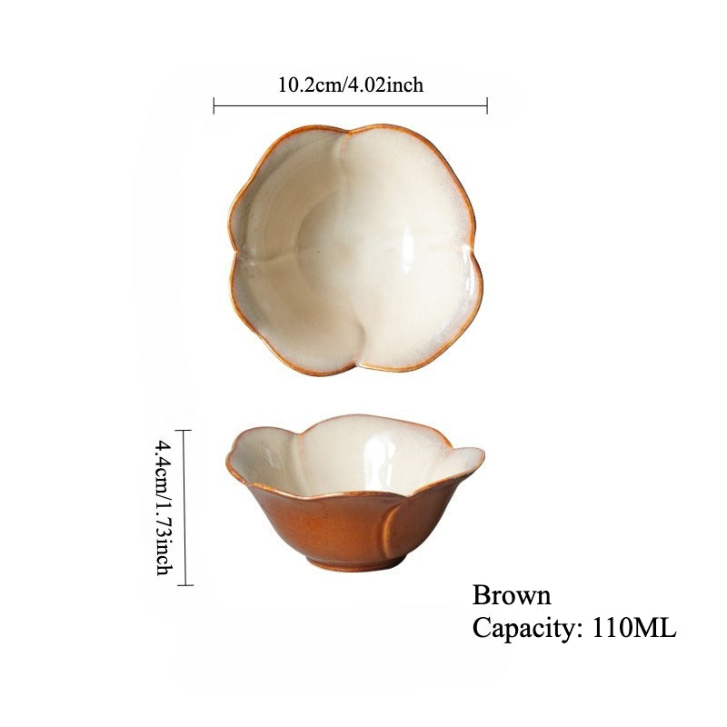 Gohobi Floral Edge Ceramic Bowl