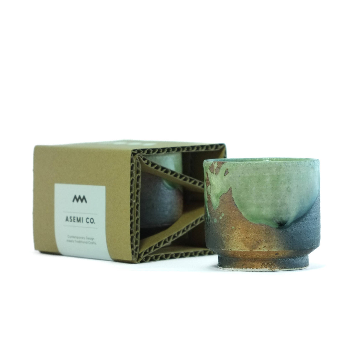 Asemi Co. Tea & Coffee Cups - Shigaraki - yaki Scarlet [Made in Japan]
