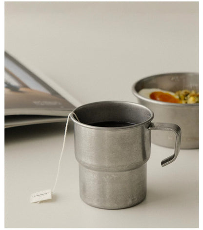 Gohobi Vintage-Style Stackable 304 Stainless Steel Camping Cup