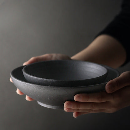 Gohobi Jiutu Coarse Pottery Plate