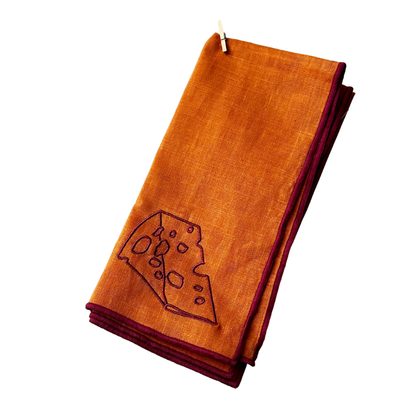 Gohobi x MÆGEN Linen Blend Napkins - Cheese (Set of 2)