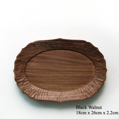 Gohobi Handcrafted Solid Wooden Lace-Edge Tray