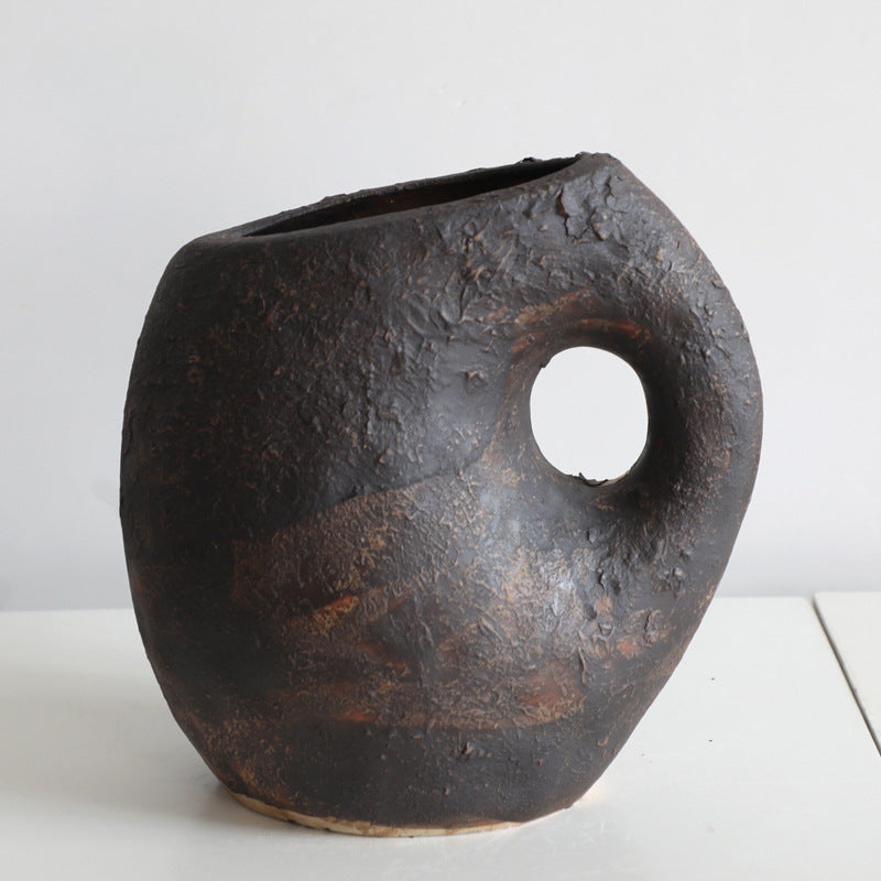 Gohobi Earth Colour Modern-Style Ceramic Vase