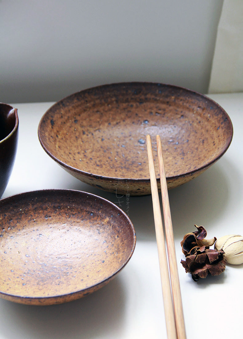 Gohobi Jiutu Coarse Pottery Plate