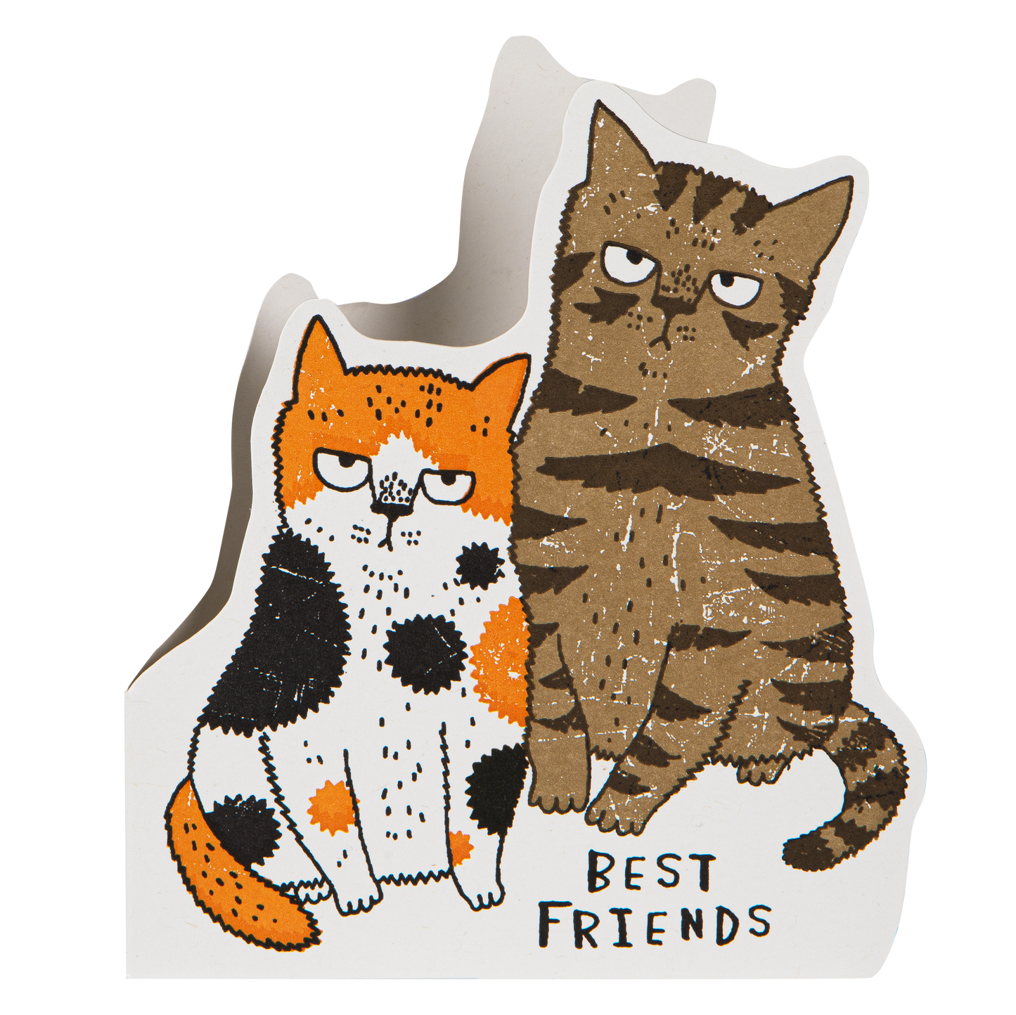 Gohobi x Archivist Gallery Grumpy Cats | Letterpress Cards | Cut-out Cards [Made in the UK]