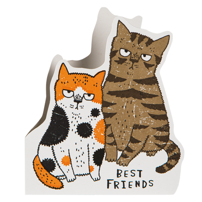 Gohobi x Archivist Gallery Grumpy Cats | Letterpress Cards | Cut-out Cards [Made in the UK]
