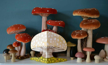Mortlake Papers Spring Mushroom Die-Cut Greetings Card [Made in the UK]