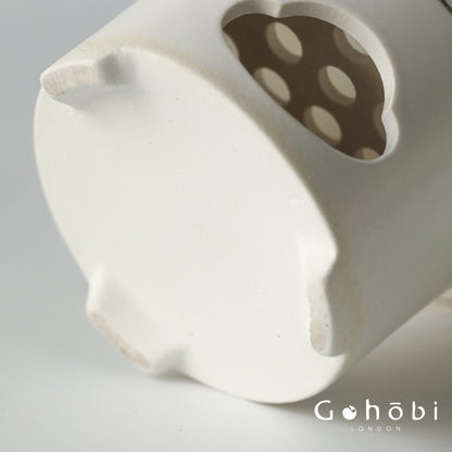 Gohobi Flowing Gold Autumn Sunset Dual-Purpose Teapot – Pure Handmade Ceramic Pot