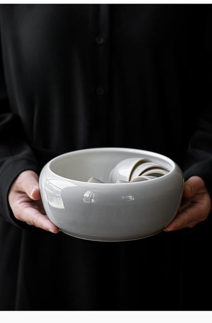 Gohobi Ice Ash Soot Glaze Tea Wash