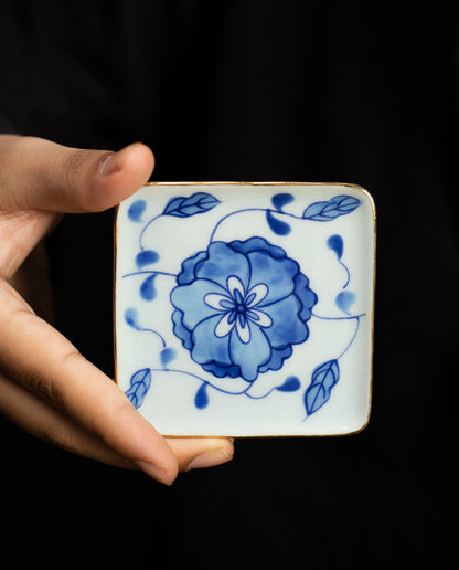 Gohobi Blue and White Porcelain Coaster
