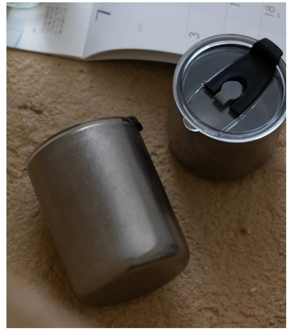 Gohobi 304 Stainless Steel Lidded Camping Cup