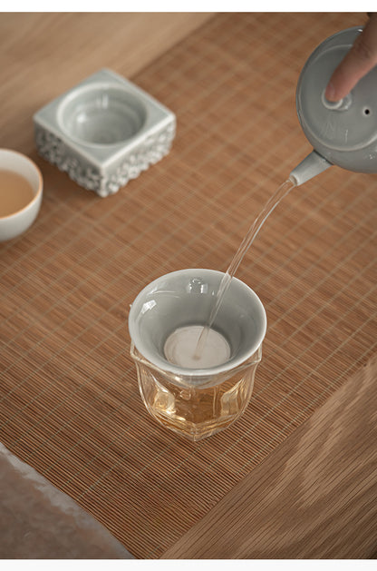 Gohobi Japanese Ice Gray Glaze Lake Stone Filter