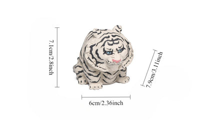 Gohobi Yixing Purple Clay Lucky Tiger Tea Pet – Hand-Painted Zisha Ornament