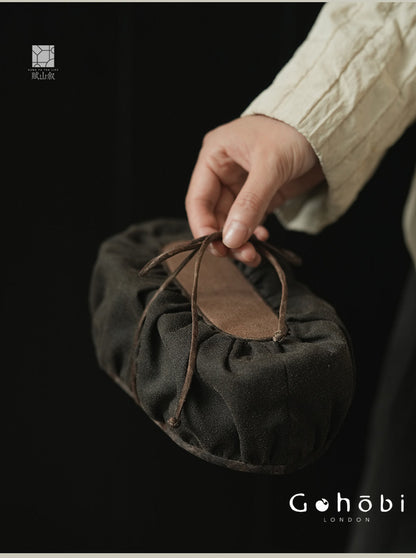 [賦山敘 x Gohobi] Gohobi Xiangyun Silk Tea Bag – Travel Teacup Set Storage Pouch Portable Tea Case