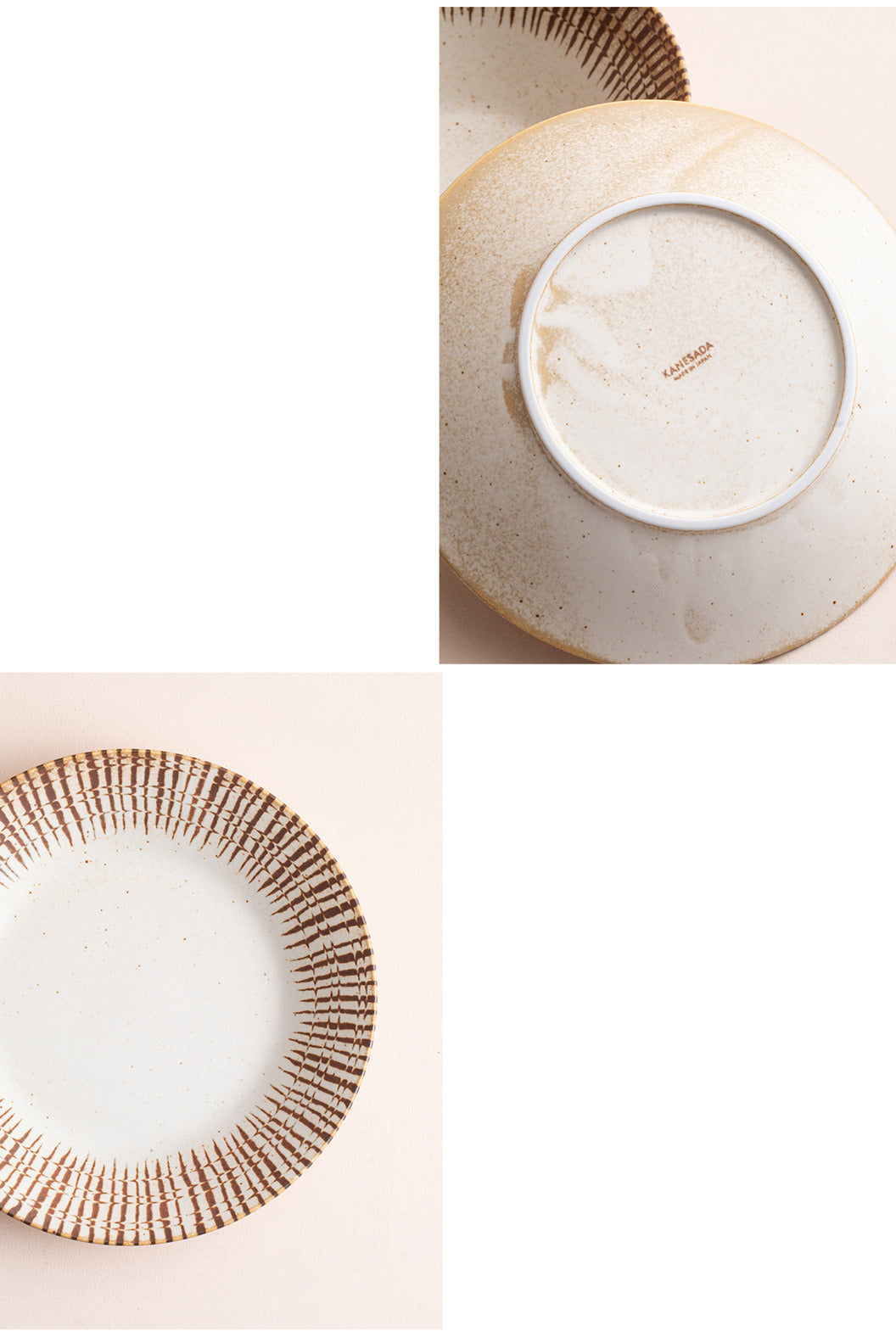 Gohobi Japanese Mino-yaki Pine Leaf Ceramic Plate [Made in Japan] – Retro Light Luxury Tableware