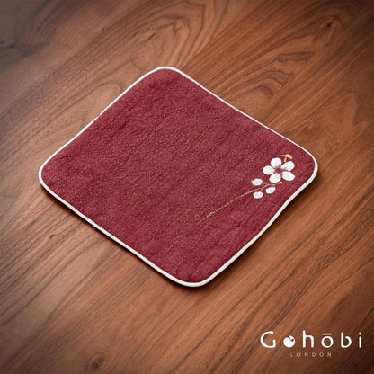 Gohobi Handmade Cotton Linen Tea Towel – Japanese Style Absorbent Zen Tea Cloth