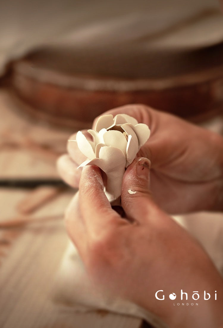 Gohobi Handmade Floral Incense Holder 001 - Lily