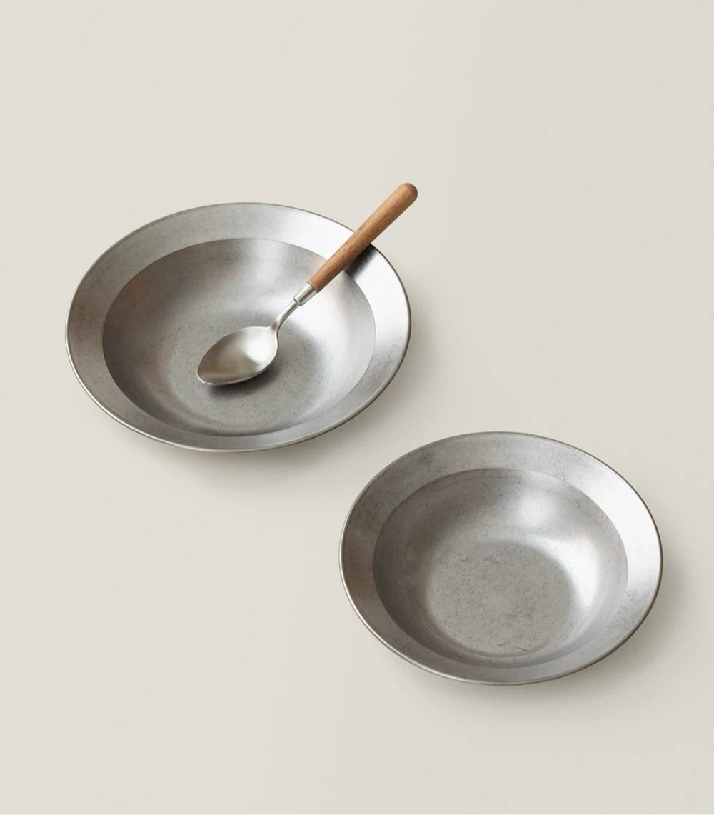 Gohobi Japanese-Style 304 Stainless Steel Deep Pasta Plate